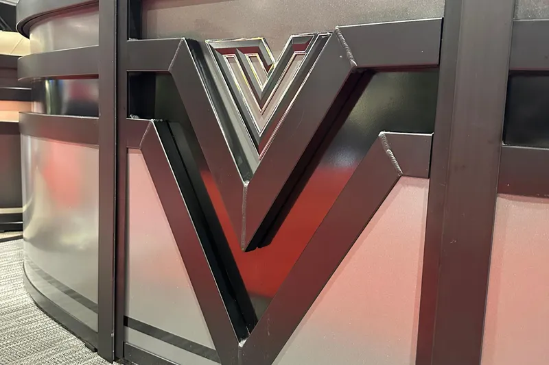 Slide: The Image of Viaggio Lago X22U 2026 logo on sleek metallic surface, modern design. - 23