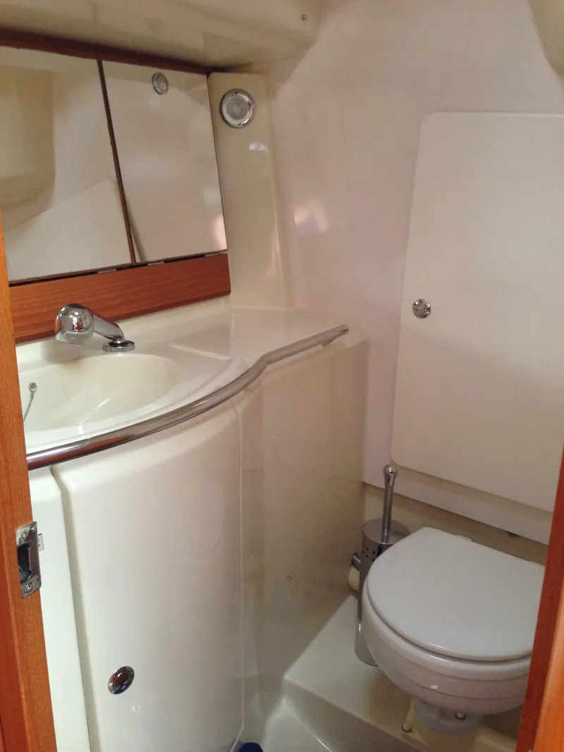 Slide: The Image of 2004 Dufour 34 Performance yacht bathroom interior - 27