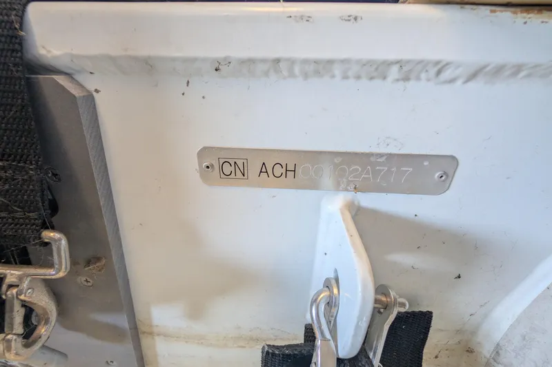 Slide: The Image of 2017 Archilles identification plate with serial number ACH00102A717. - 69