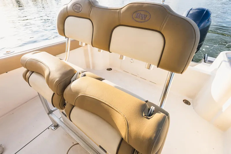 Slide: The Image of Interior of a 2018 Key West 244 Center Console boat. - 11