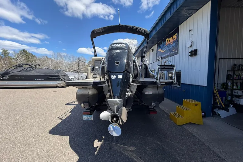 Slide: The Image of 2020 Barletta L25U boat with powerful outboard motor at Lake Days Marine. - 3