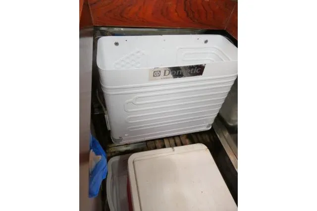 Slide: The Image of Dometic appliance in 1986 Tayana 52 Center Cockpit yacht interior. - 11