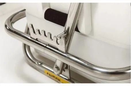 Slide: The Image of Close-up of stainless steel handle on a Key West 1720 Center Console boat. - 3