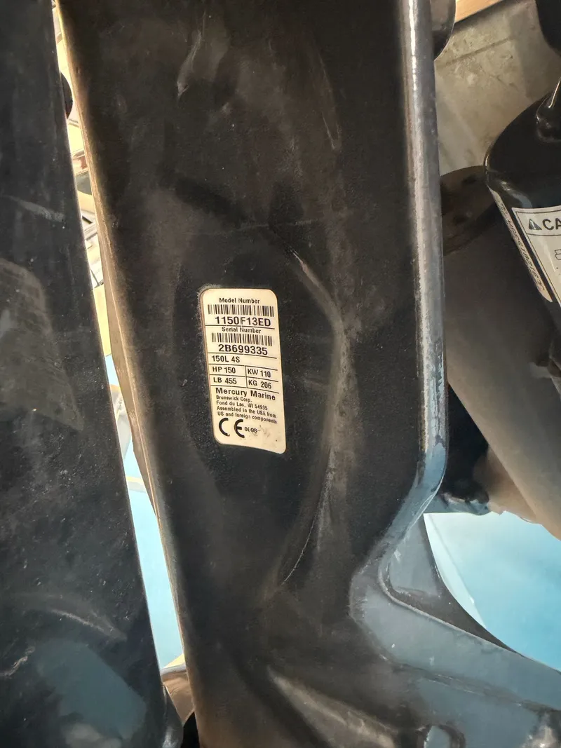 Slide: The Image of Close-up of a Tracker 22DLX 2020 model sticker. - 41