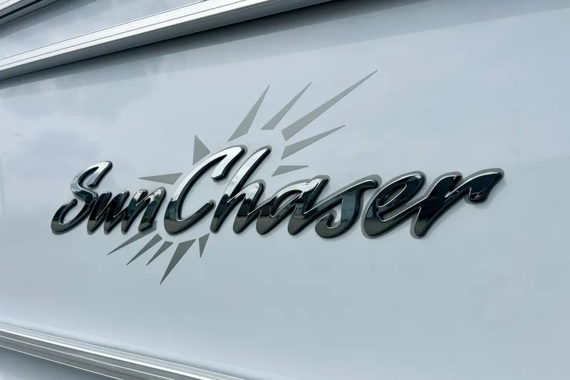 Slide: The Image of Chrome "Sun Chaser" logo on 2023 Geneva model exterior. - 6