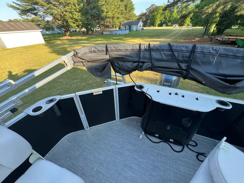 Slide: The Image of Interior view of a 2020 Godfrey Sweetwater 208 pontoon boat. - 14