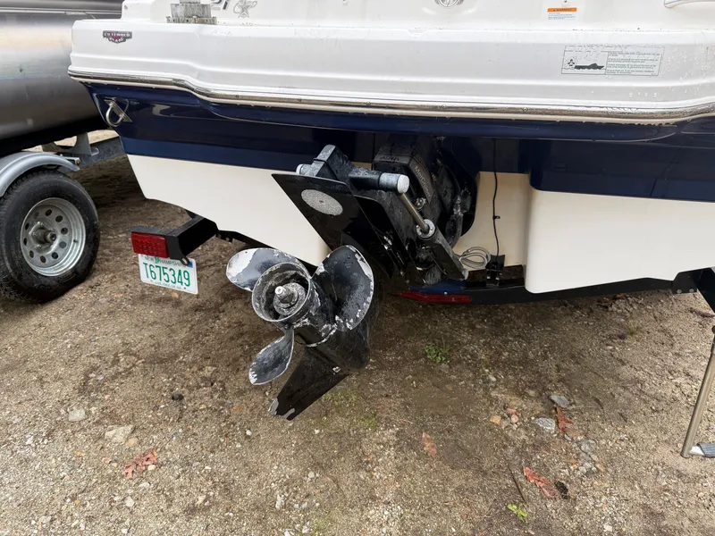 Slide: The Image of Rear view of a 2014 Chaparral 210 boat with propeller. - 4