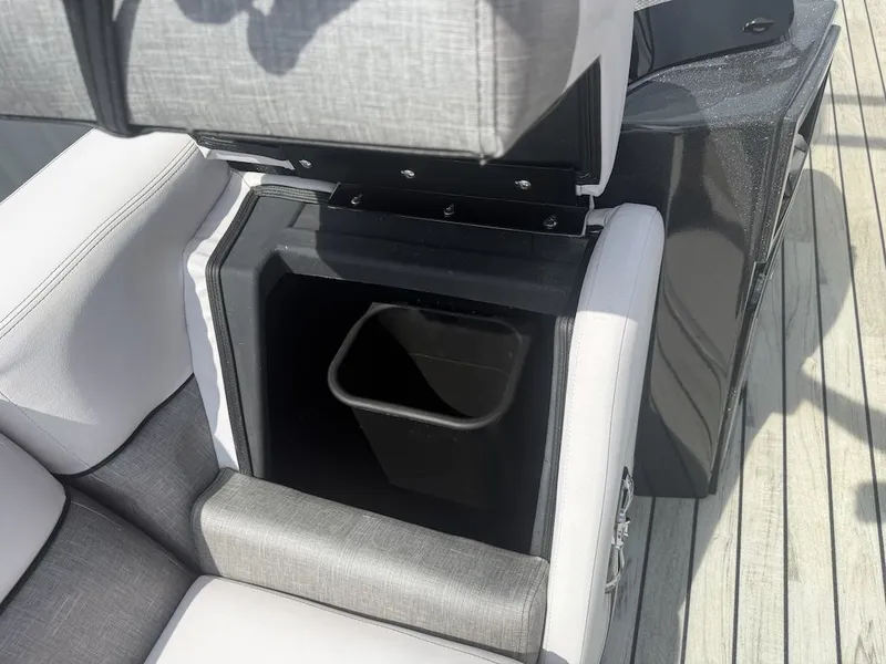 Slide: The Image of Interior of Crest Caliber 250 SLR2 2017 with storage compartment. - 11