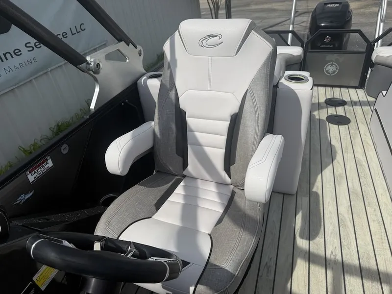 Slide: The Image of Luxurious seating in Crest Caliber 250 SLR2 boat, 2017 model. - 16