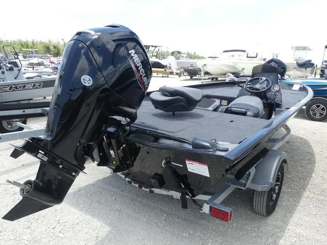 Slide: The Image of Lowe Stinger 175C 2026 with Mercury outboard motor on trailer. - 4