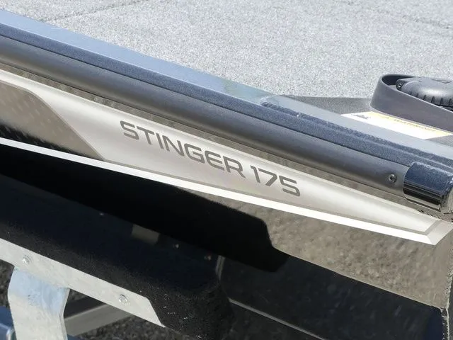 Slide: The Image of Close-up of Lowe Stinger 175C boat model from 2026. - 8