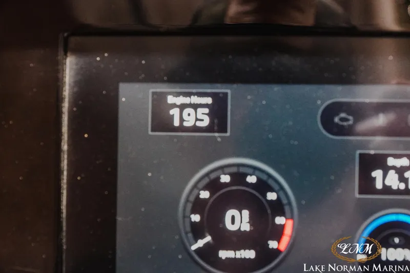 Slide: The Image of Dashboard display of a 2025 Cobalt R4 showing 195 engine hours. - 24