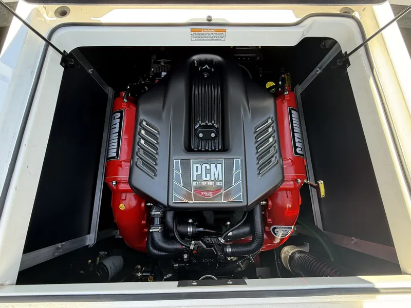 Slide: The Image of Engine compartment of 2018 Nautique Super Air Nautique GS22 boat. - 21