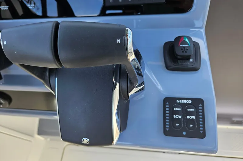 Slide: The Image of Navan S30 control console with Lenco controls, year 2026. - 19