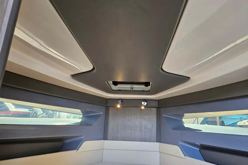 Slide: The Image of Interior of Navan S30 boat, modern design, year 2026. - 28