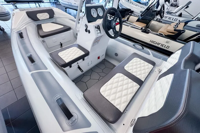 Slide: The Image of Interior view of the 2026 Highfield Sport 360 boat. - 4