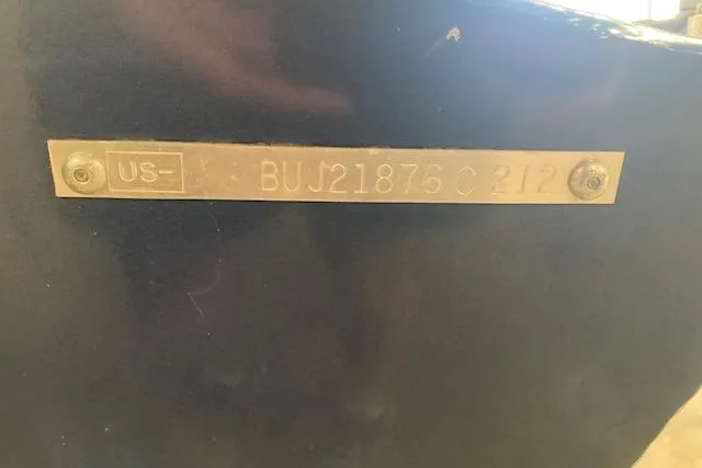 Slide: The Image of Hull identification number on a 2012 Bass Tracker Pro 17 boat. - 18