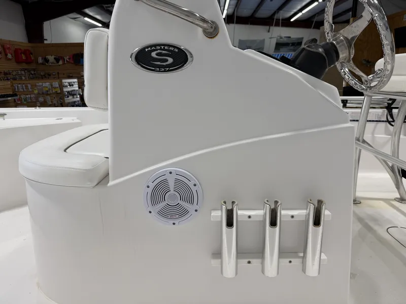 Slide: The Image of Interior view of a 2015 Sportsman Masters 227 Bay Boat. - 25