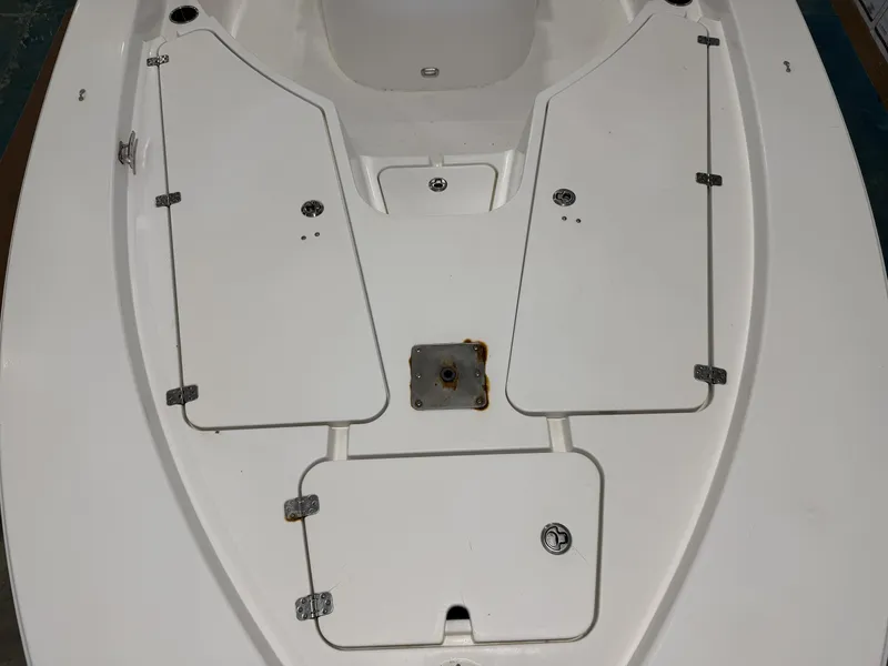 Slide: The Image of Deck of a 2015 Sportsman Masters 227 Bay Boat. - 26