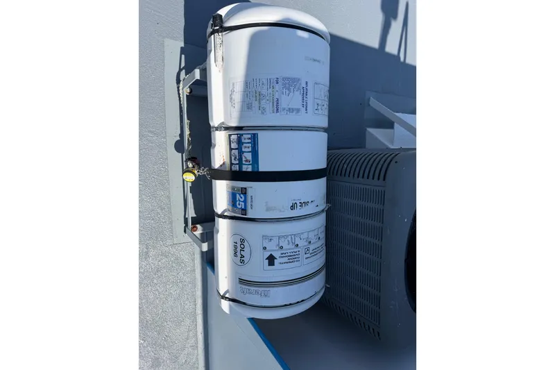Slide: The Image of Life raft canister on 1954 American 70 Tug boat deck. - 23