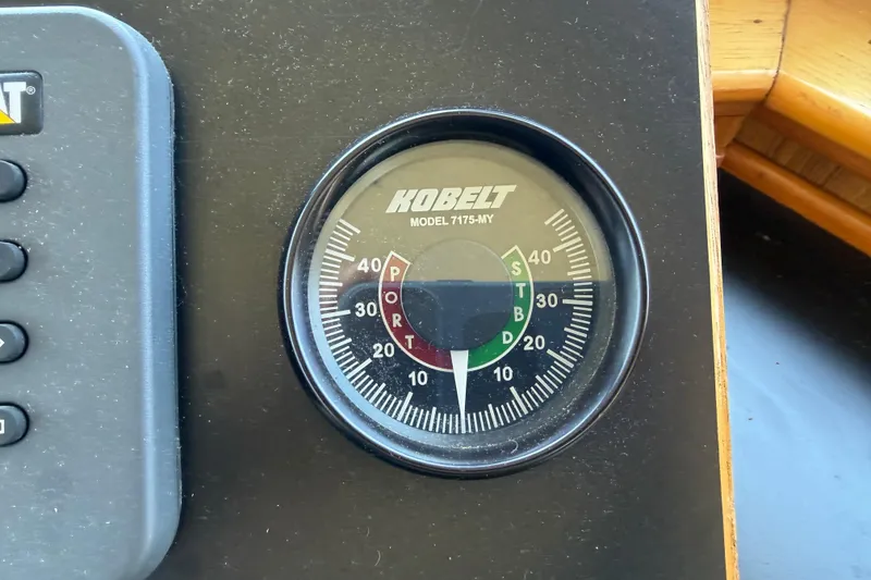Slide: The Image of Gauge on 1954 American 70 Tugboat dashboard, Kobelt Model 7175-MY. - 49