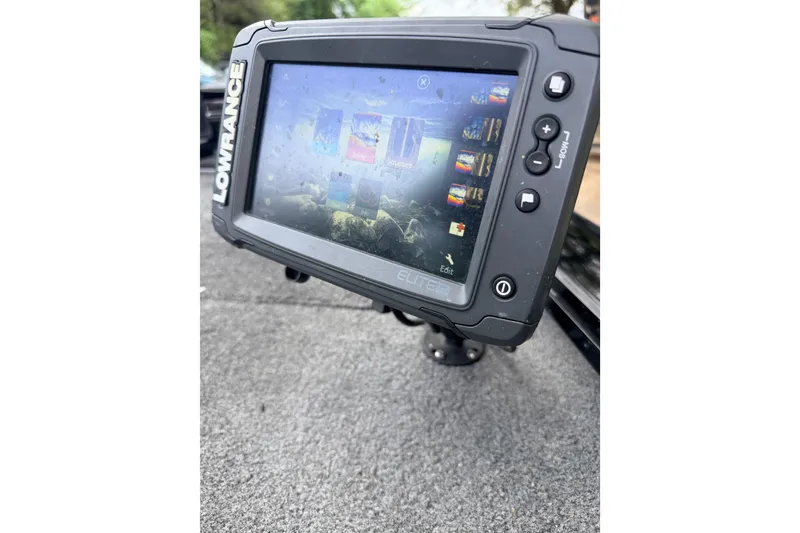 Slide: The Image of Lowrance Elite fish finder on 2017 Tracker Pro Team 175 TXW boat. - 12
