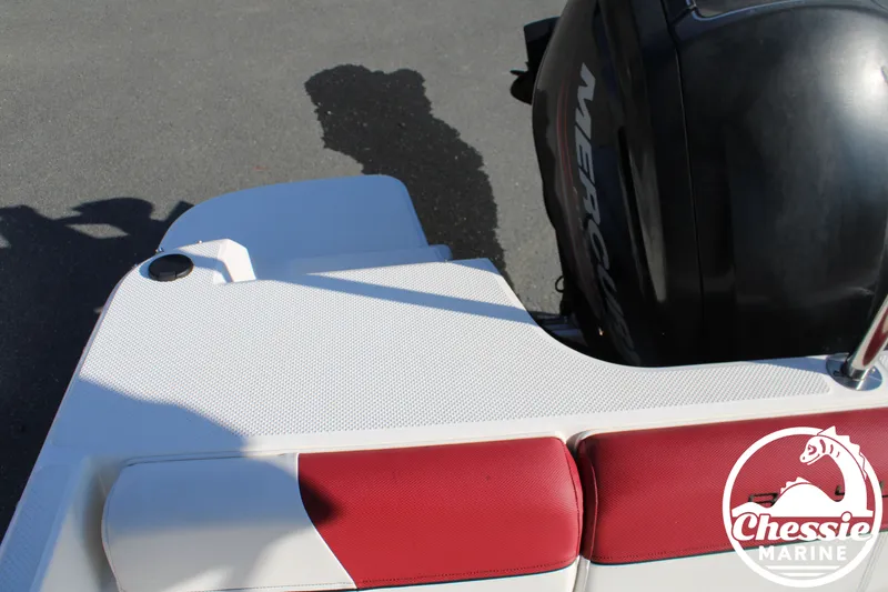 Slide: The Image of Bayliner 170 boat 2015 with Mercury engine, Chessie Marine logo. - 18