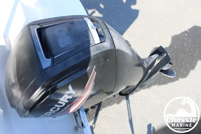 Slide: The Image of 2015 Bayliner 170 with Mercury 90 HP outboard motor. - 22