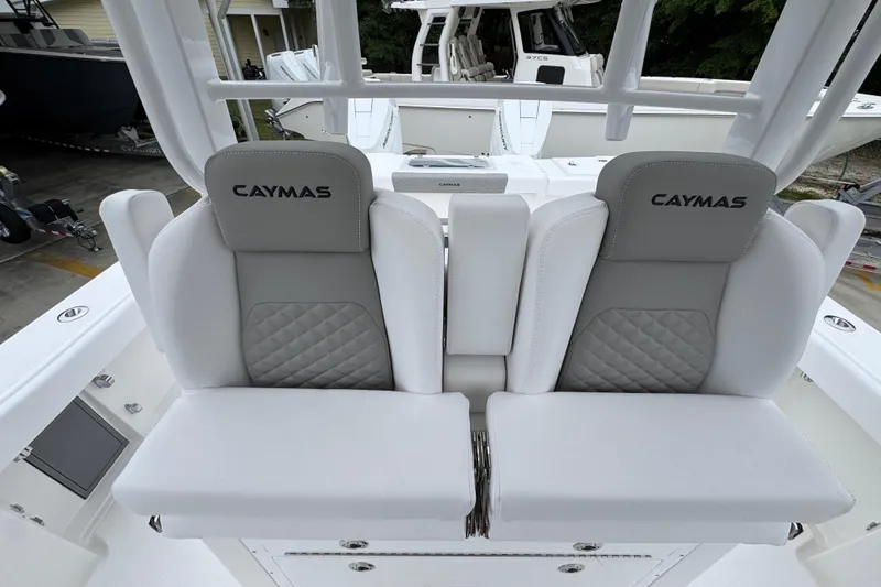Slide: The Image of Luxury seating on 2026 Caymas 34 CT boat, featuring elegant design and comfort. - 27