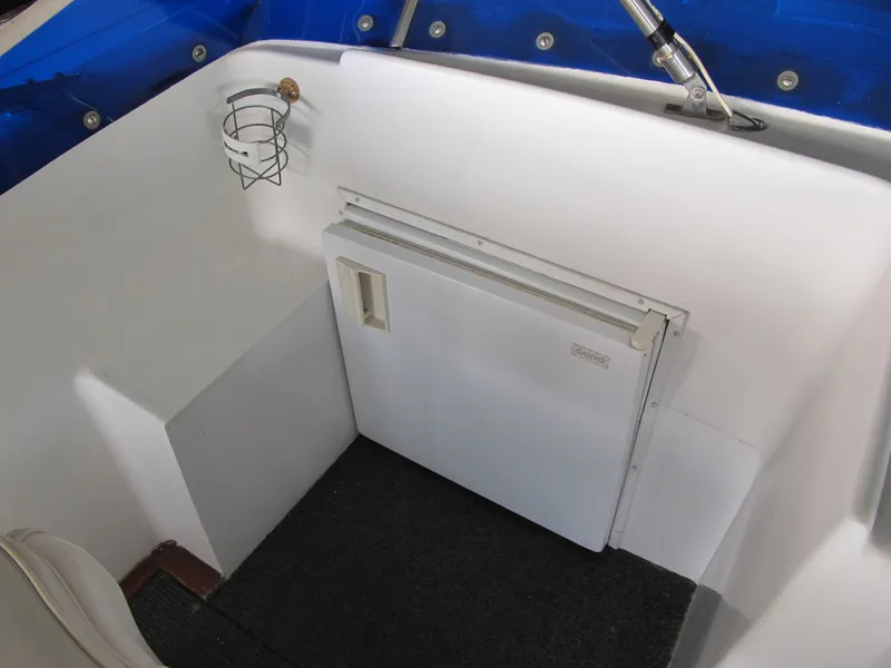 Slide: The Image of Interior of 1971 Chris-Craft 57 Constellation with refrigerator. - 22