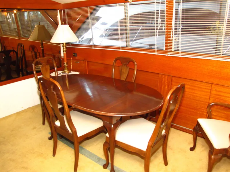 Slide: The Image of Interior of 1971 Chris-Craft 57 Constellation with dining table. - 31