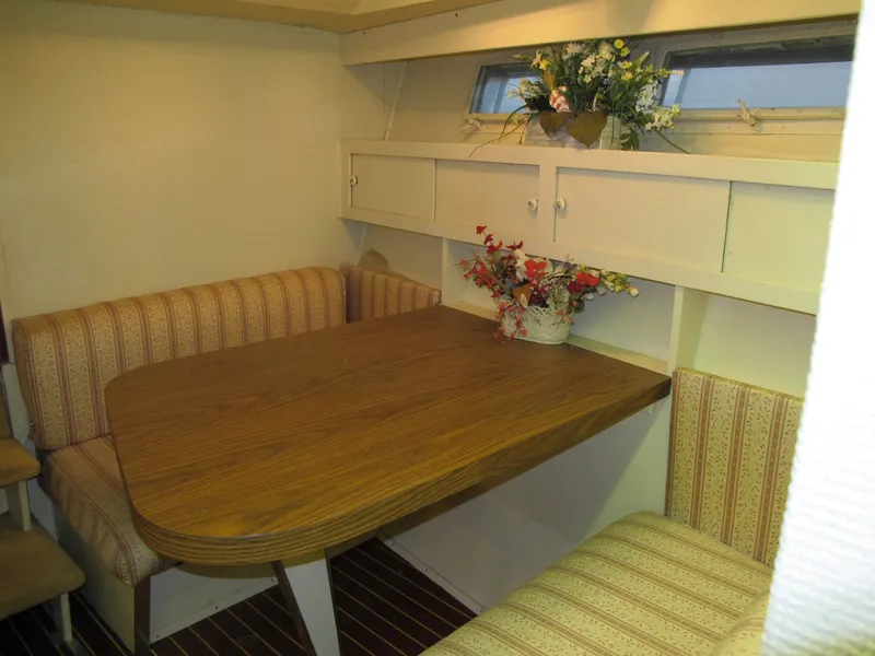 Slide: The Image of 1971 Chris-Craft 57 Constellation interior with dining table. - 36