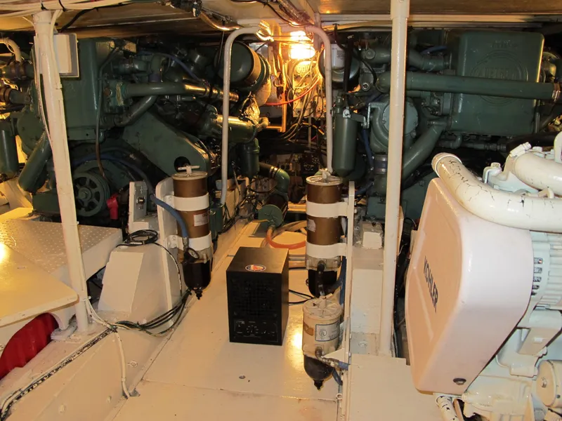 Slide: The Image of Engine room of 1971 Chris-Craft 57 Constellation. - 38