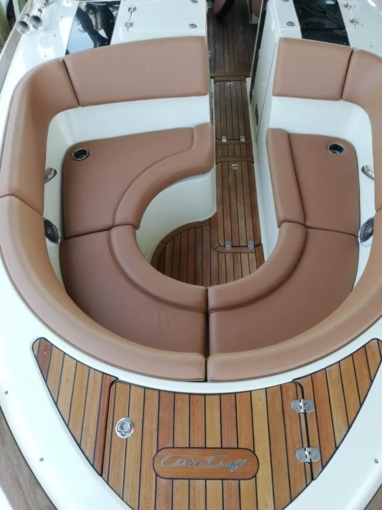 Slide: The Image of 2014 Chris-Craft Launch 32 with elegant interior and wood detailing. - 4