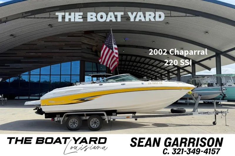 The Image of 2002 Chaparral 220 SSi boat on trailer at The Boat Yard, Louisiana. - 0