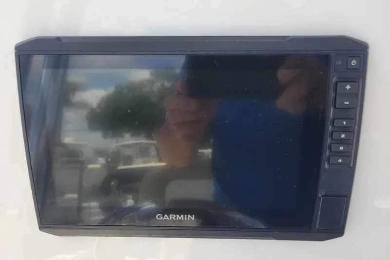 Slide: The Image of Garmin display screen on 2019 Key West 219 FS boat dashboard. - 9
