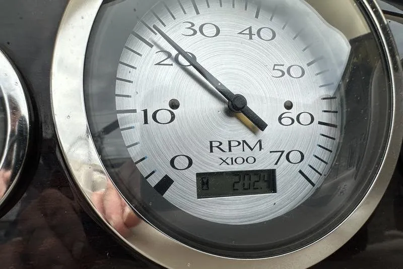 Slide: The Image of Close-up of a Bennington 2250 GSR 2026 RPM gauge displaying 2024. - 12