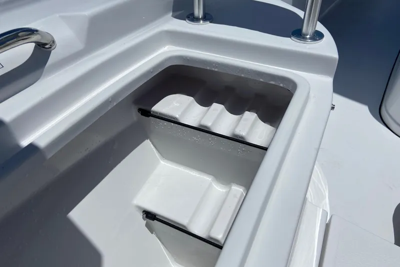 Slide: The Image of Storage compartment on 2026 Sportsman Masters 247 Bay Boat, featuring sleek design and functionality. - 20