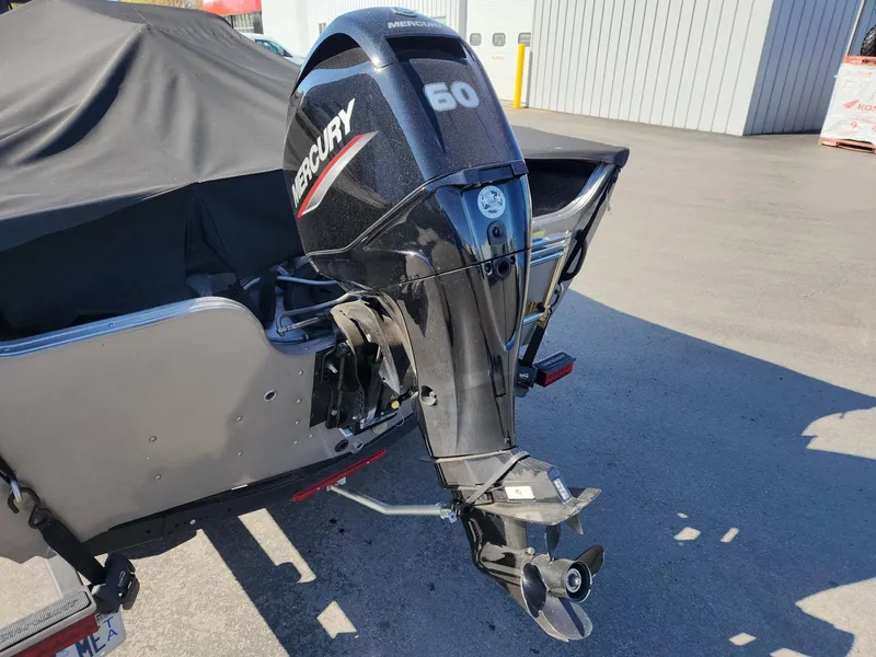 Slide: The Image of 2020 Crestliner 1650 Fish Hawk with Mercury 60 HP outboard motor. - 3