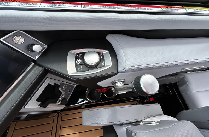 Slide: The Image of Interior of 2026 MasterCraft XT22 with control console. - 29