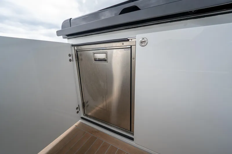Slide: The Image of Stainless steel appliance on Solaris Power 44 Sport Turismo yacht, 2026 model. - 22