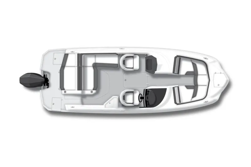 Slide: The Image of Manufacturer Provided Image: Top view of 2026 Monterey M-45 boat layout, featuring seating and engine placement. - 9