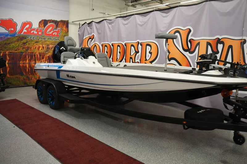 Slide: The Image of 2026 iKon VLE21 boat displayed indoors with promotional backdrop. - 25