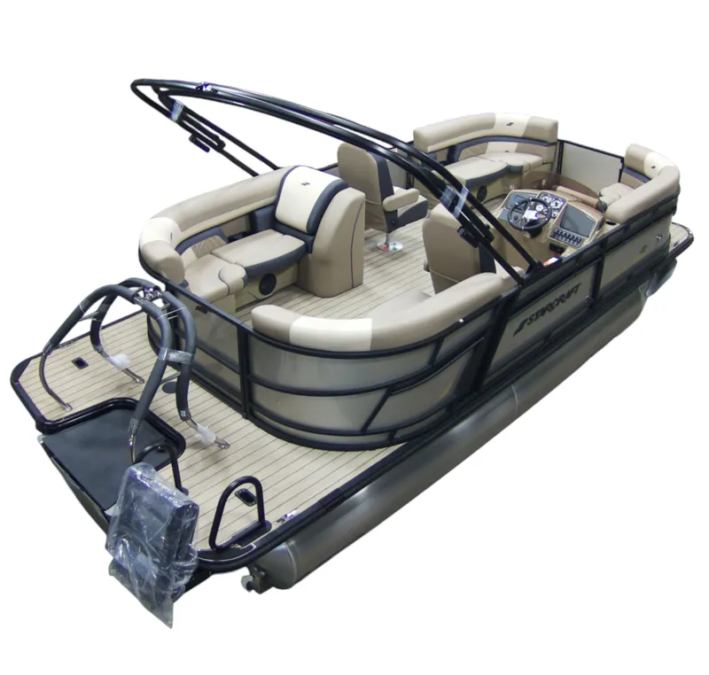 Slide: The Image of Starcraft EXS 1 R 2026 pontoon boat with luxurious interior. - 3