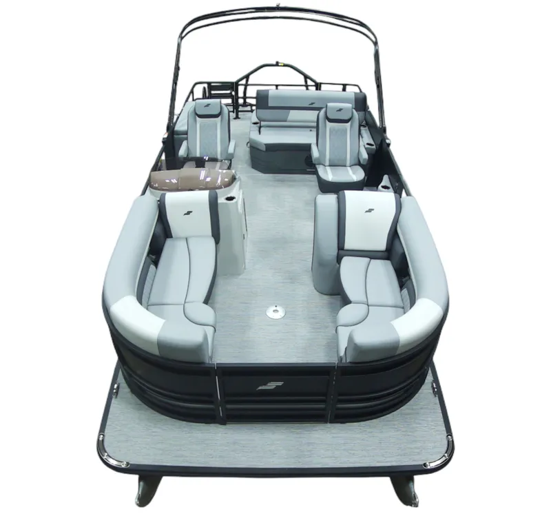 The Image of Starcraft EXS-3 Q DH 2026 pontoon boat with luxurious seating area. - 1