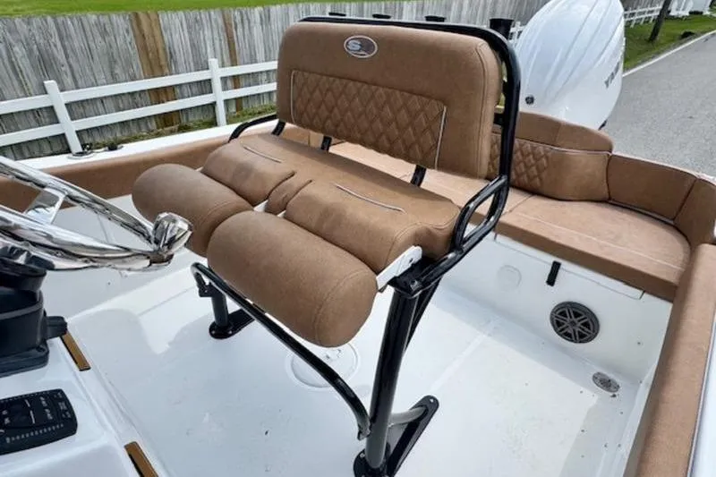 Slide: The Image of Interior of Sea Hunt Ultra 219 boat, model year 2026. - 9