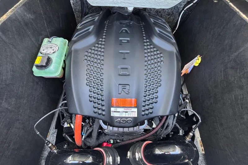Slide: The Image of Engine compartment of 2026 MB B52 23 Alpha with Raptor 400 motor. - 28