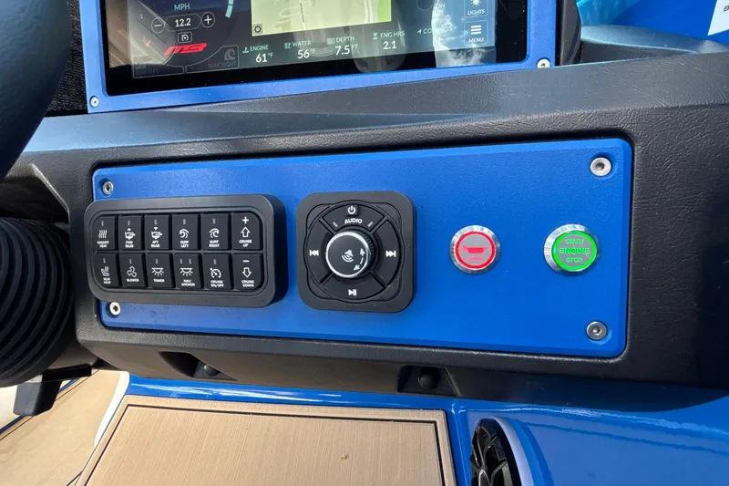 Slide: The Image of Control panel of 2026 MB B52 23 Alpha boat with touchscreen and buttons. - 43