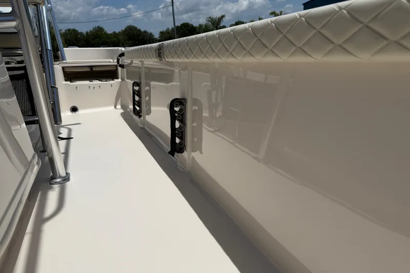Slide: The Image of 2023 Carolina Skiff 21 LS boat interior, showcasing sleek design and durable materials. - 79