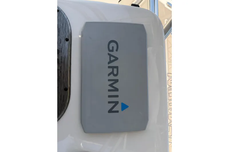 Slide: The Image of Garmin device on 2023 Carolina Skiff 21 LS boat dashboard. - 95
